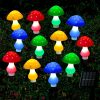 12-Pack Solar Mushroom Lights for Garden Decor, 8 Modes Waterproof Outdoor