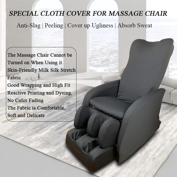 FBKPHSS Massage Chair Cover, Full Body Stretch Fabric Zero Gravity Shiatsu - Image 2