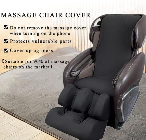 Full Body Shiatsu Zero Gravity Massage Chair Cover, Super Soft Stretch - Image 4