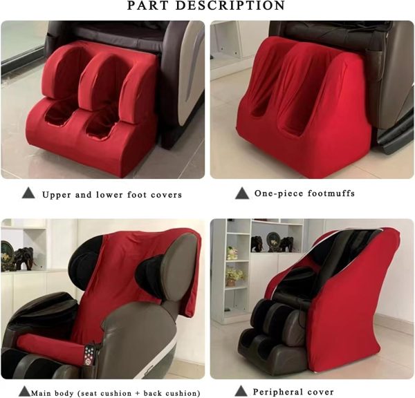 Massage Chair Cover,Stretch Fabric Massage Chair Cover Dustproof Protectors - Image 6