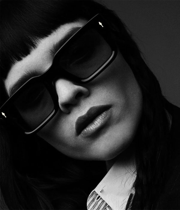 EYLRIM Thick Frame Square Sunglasses for Women Men Chunky Rectangle Sun - Image 3