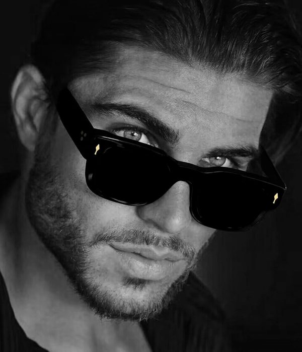 EYLRIM Thick Frame Square Sunglasses for Women Men Chunky Rectangle Sun - Image 2