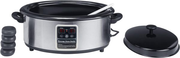 Master Massage 6 Quart LED Hot Stone Warmer with Digital Display– Stainless - Image 10