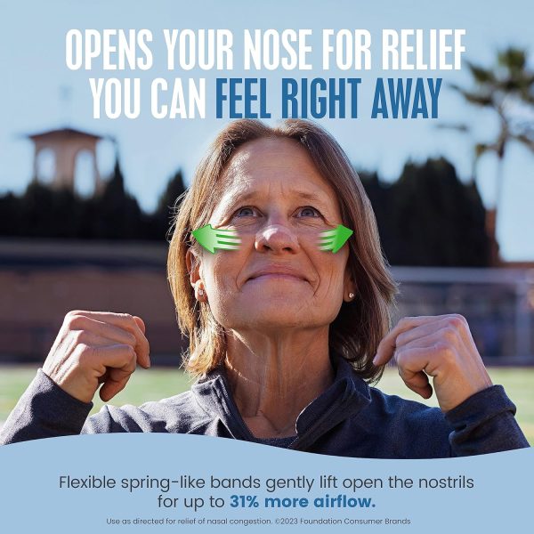 Breathe Right Nasal Strips Clear Large 30ct (Packaging May Vary) - Image 3