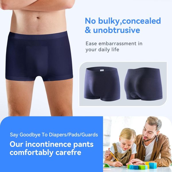 Mens Incontinence Underwear Washable Urinary Underwear for Men Incontinence - Image 4