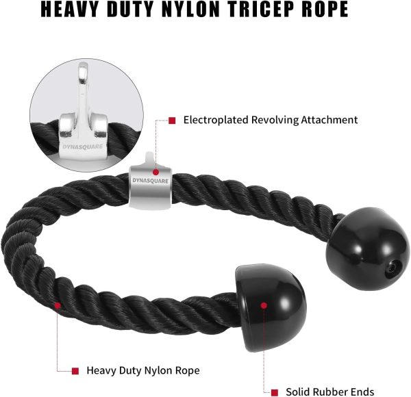 Tricep Press Down Cable Machine Attachment, Made of Heavy Duty Solid Steel, - Image 5
