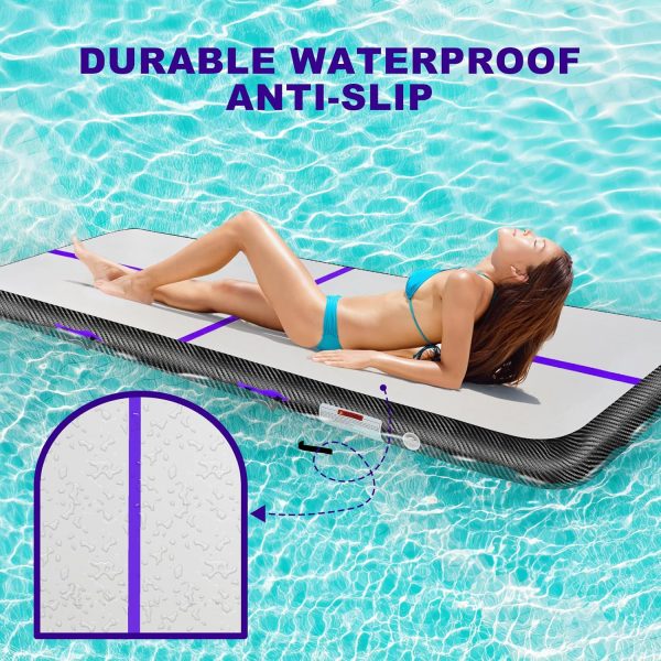 Inflatable Gymnastics Mat 10ft/13ft/16ft/20ft/ Air Tumbling Track Mats 4/8 - Image 5
