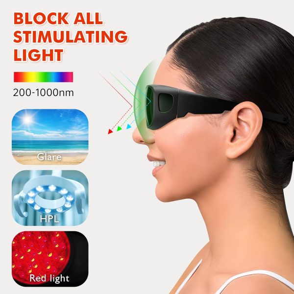 Laser Safety Glasses, Eye Protection for Red Light Therapy 200-1000nm - Image 3