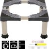 Mini Fridge Stand with 4 Strong Feet Height 9.3"-10.2" Adjustable Dryer