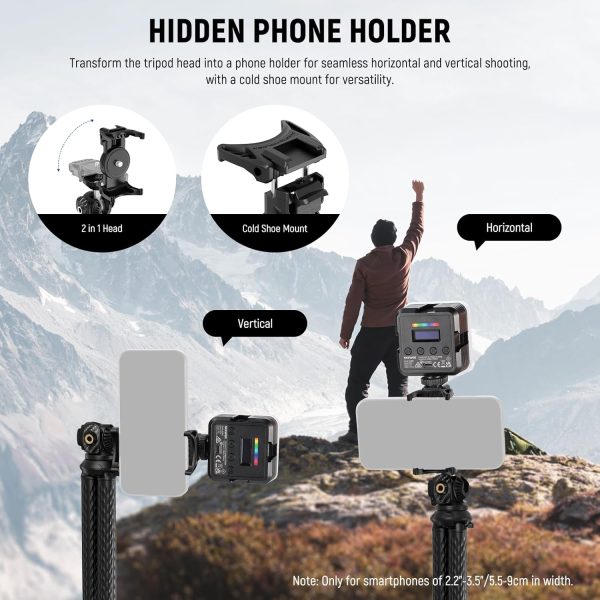 NEEWER Flexible Tripod with Remote, Mini Camera Phone Tripod Stand Vlog - Image 4