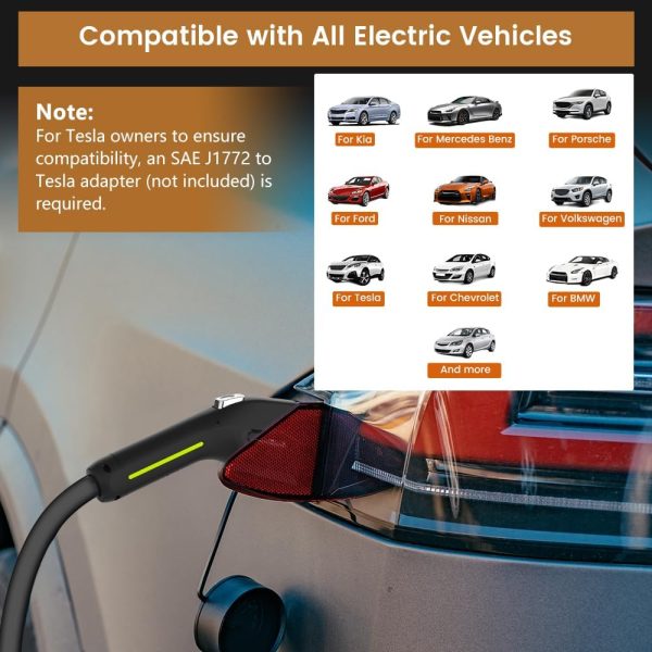 AWESAFE Electric Vehicle Charger Level 2 EV Charger, 7.6KW Portable Fast - Image 6