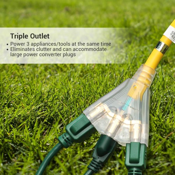 DEWENWILS 3 FT Outdoor GFCI Extension Cord Manual, 12/3 Gauge Extension - Image 6