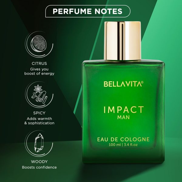 B.ell.a V'ita Luxury IMPACT MAN Eau De Cologne Perfume with Mandarin - Image 4