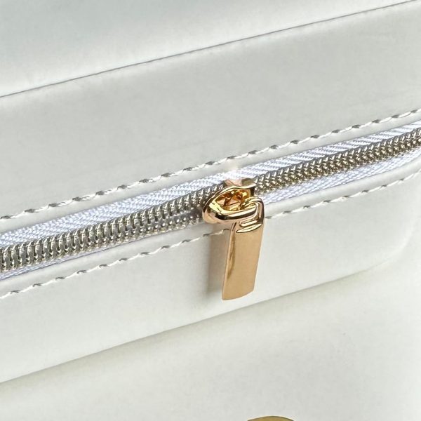 COLLECTIVE HOME - Travel Jewelry Case, Elegant Square Design with Gold - Image 6