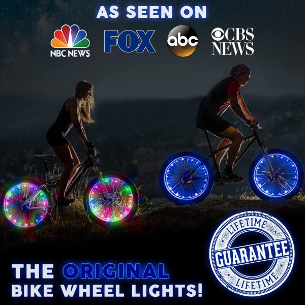 Activ Life LED Bike Wheel Lights with Batteries Included! Get 100% Brighter - Image 3