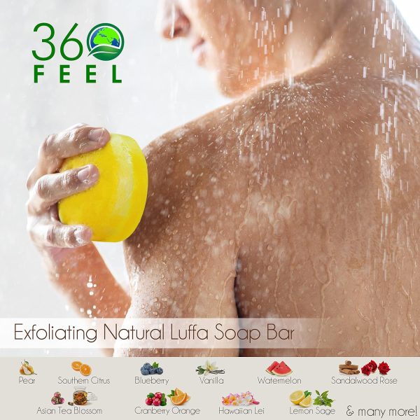 60Feel Pearalicious Loofah Bar Soap - Luxury Handmade Soap, Vegan & - Image 7