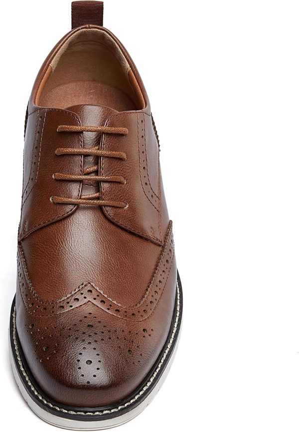 Men's Casual Oxfords Wingtip Business Formal Dress Shoes - Image 2