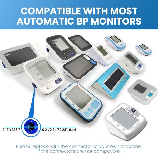 Full-Size Blood Pressure Replacement Cuffs - 5.9-9.5 & 9-21 Inches, Fit - Image 3