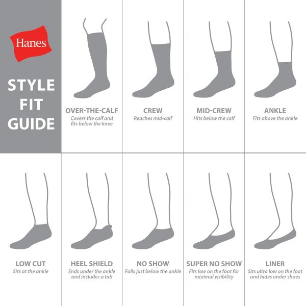 Hanes Women's 6-Pair Lightweight Breathable Ventilation Ankle Socks - Image 4