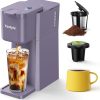 Single Serve Hot and Iced Coffee Maker, One Cup Coffee Machine for K Cup