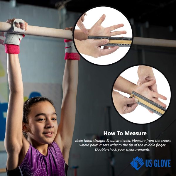 Women Uneven Bar Gymnastics Grips Hook & Loop - Pull up Grips, Gymnast - Image 5