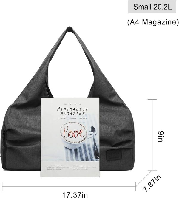 Travel Yoga Gym Bag for Women, Carrying Workout Gear, Makeup, and - Image 3