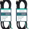 2 Pack 6 ft 14/3C SJTW Appliance and Power Tool Cord, 14 Gauge 3 Prong
