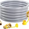 20FT 3/4" Id Natural Gas Hose with Quick Connect,CSA Certified 3/4" Natural