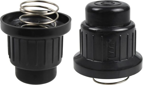 2PCS AA Battery Push Button Igniter Caps with Springs and Mounting Thread,