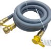 30FT 3/4" ID Natural Gas Hose with Quick Connect Fittings for NG/LP Propane