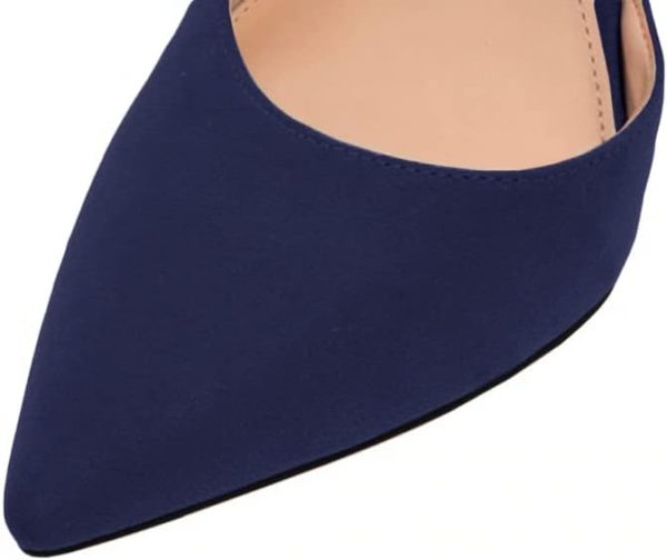 Juliet Holy Womens Pumps Point Closed Toe Heels Buckle Ankle Strap D'Orsay - Image 6