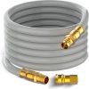 3/4" ID Natural Gas Hose 30FT, 3/4 Natural Gas Quick Connect Hose For