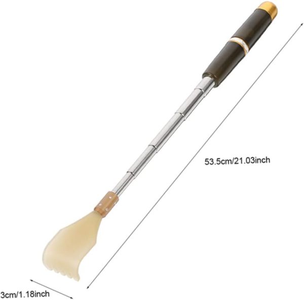 4 Pcs Imitation Cow Horn Tickle Back Scratcher Handheld Massage Stick - Image 4