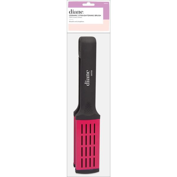 Diane Ceramic Straightening Brush with Nylon Bristles for Smoothing and - Image 3