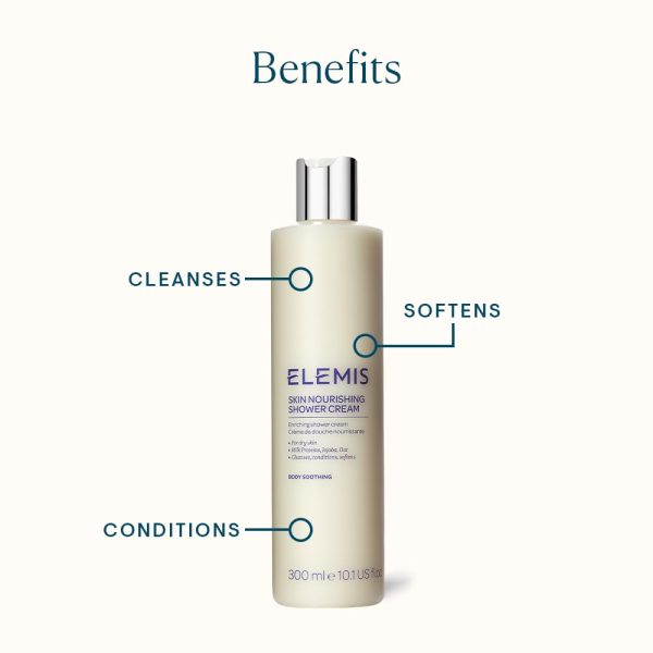 ELEMIS Skin Nourishing Shower Cream; Enriching Shower Cream, 10.1 Fl Oz - Image 2