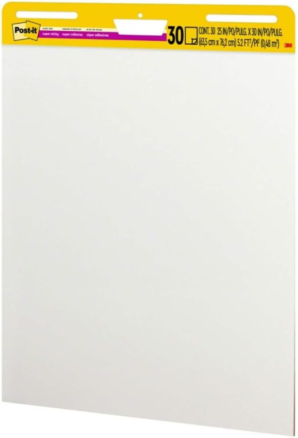 Post-it Super Sticky Easel Pad, 25 in x 30 in, White, 30 Sheets/Pad, 2 - Image 11