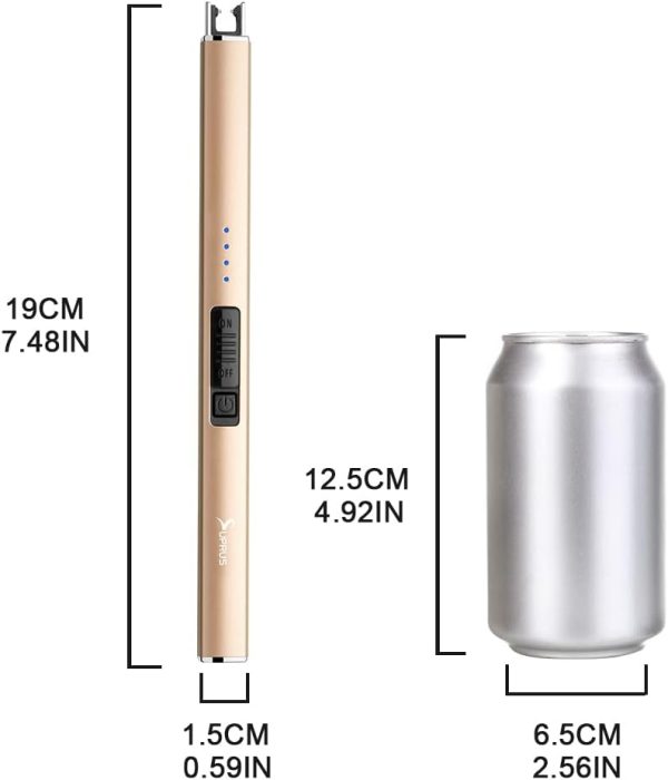 SUPRUS Electric Lighter Arc Windproof Flameless USB Lighter Rechargeable - Image 5