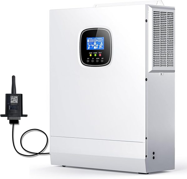 5000W Solar Inverter with WiFi,48V-110V/120V Pure Sine Wave Inverter,