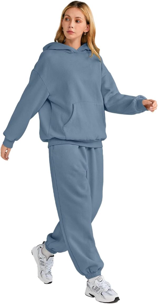 AUTOMET Womens 2 Piece Outfits Lounge Hoodie Sweatsuit Sets Oversized - Image 4