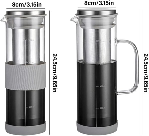 Effective Cold Brew Coffee Machine Artistic Cold Brew Coffee Jug with - Image 6