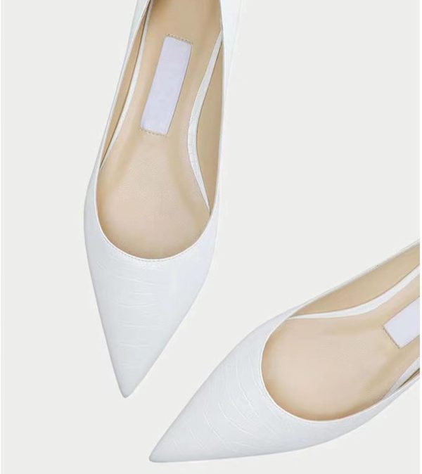 Women's Fashion Patent Leather Pointed Toe Shallow Mouth Flat Shoes Summer - Image 6
