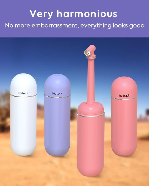 Portable Bidet for Travel Women Men, Manual Handheld Water Storage 380ml - Image 7