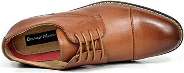 Bruno Moda Italy Men's Prince Classic Modern Formal Oxford Wingtip Lace Up - Image 4