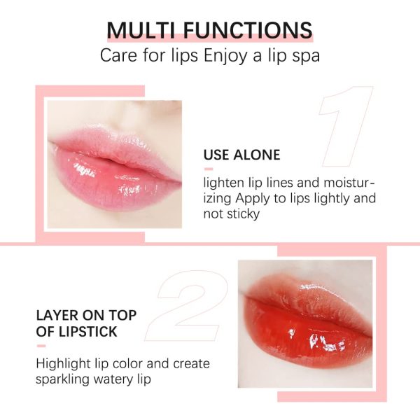 Hydrating Lip Glow Oil, Moisturizing Lip Glow Oil, Nourishing Glossy - Image 3