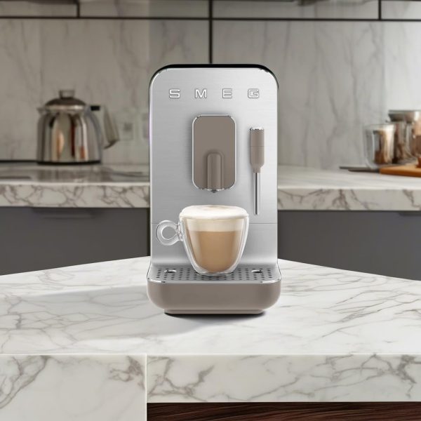 Smeg Fully Automatic Coffee Machine with Steam Taupe, 47 ounces - Image 5