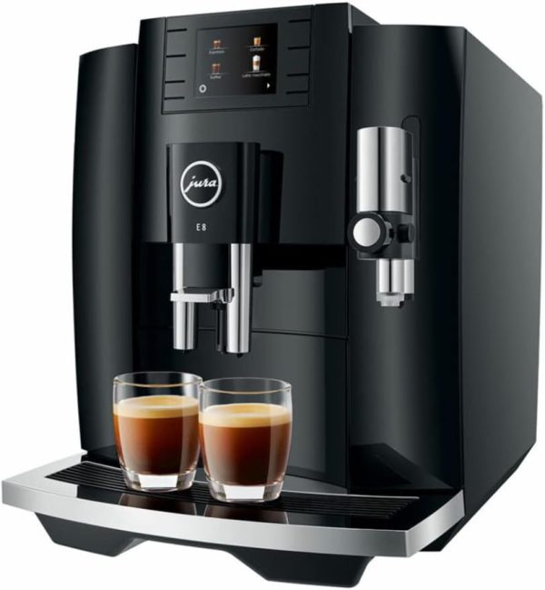 Jura E8 (NAA) 4th Gen Automatic Coffee Machine (Piano Black) - Image 2