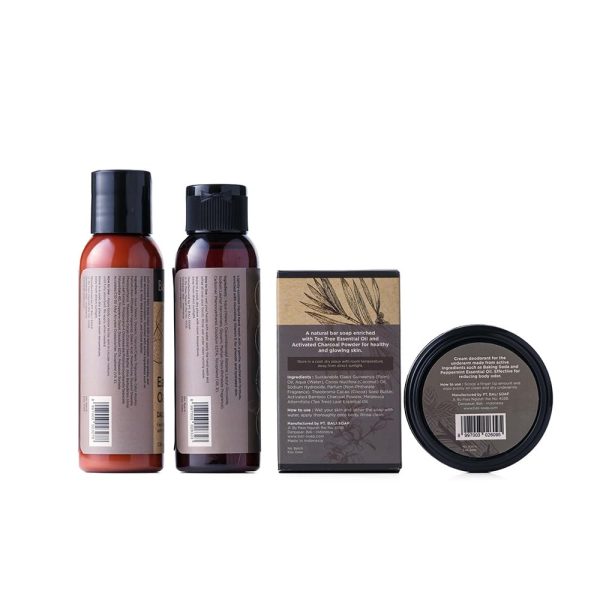Bali Soap - Natural Body Care Gift Set for Men, 4 Travel-Size Products - Image 3