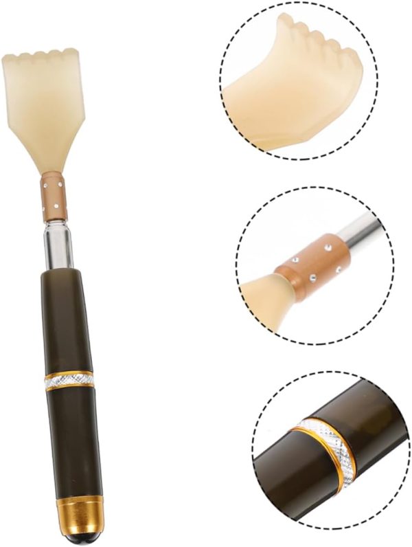 4 Pcs Imitation Cow Horn Tickle Back Scratcher Handheld Massage Stick - Image 7