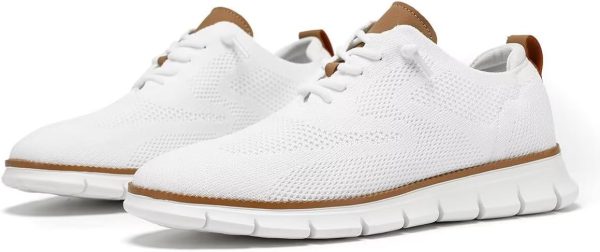 Men's Casual Dress Shoes Fashion Walking Sneakers Mesh Business Oxfords - Image 6