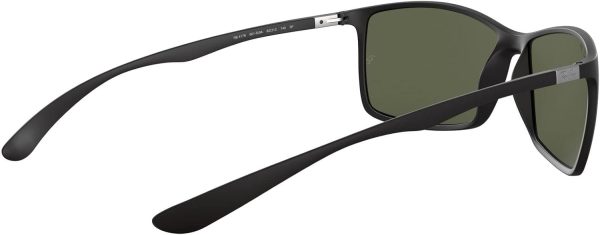 Ray-Ban Men's RB4179 Liteforce Square Sunglasses, Matte Black/Polarized - Image 10